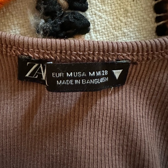 Zara ribbed knit dress brown size M - Picture 10 of 10